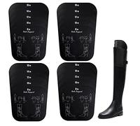 HILLHOME Lot de 2 paires de 4 feuilles de cale-bottes - 5 tailles en une : 20,3/25,4/30,6 cm - Pour bottes hautes - Excellent soutien - Inserts de forme pour chaussures pour homme et femme