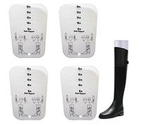 HILLHOME Lot de 2 paires de 4 feuilles pour bottes hautes - 5 tailles en une 20,3 cm/25,4 cm/30,5 cm/35,5 cm/40,6 cm, 2 paires - Blanc