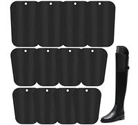 HILLHOME Lot de 4 bottes à ressort réglables pour homme et femme, 6 paires - Noir en PVC pour Adultes Unisex