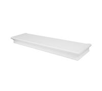 Hillman High & Mighty 515610 Étagère Flottante décorative de 61 cm pouvant Supporter jusqu'à 9 kg, Installation Murale sèche Facile sans Outils, biseautée, Emballage de Vente au détail, Blanc