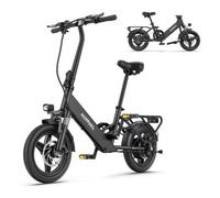 HillMiles Mile 1 - Vélo électrique pliant - Moteur 250W - Batterie 36V 10.4AH - Autonomie 65km - Max 25KM/H - 14'' Pouces
