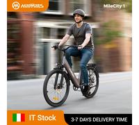 HillMiles MileCity 1 26" Vélo Électrique à Cadre Bas, Autonomie de 120 km, Moteur de 250W, Batterie 36V 13Ah, Vitesse Max 25 km/h, 7 Vitesses, Freins à Disque, E-bike pour la ville, Expédié d'Italie M