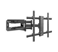 HILLPORT Support Mural TV 55-100 Pouces Fixation Murale Tele Orientable Inclinable, Ultra-Fin 53mm Bras Télévision Mural Articulé Vesa Max de 800×600mm, Capacité Max 75kg, DY995