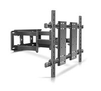 HILLPORT Support Mural TV 75-120 Pouces télé Coulissant Ultra Résistant et Stable Fixation Murale Orientable et Inclinable Bras Articulé VESA Max 1000×600mm Capacité Max 130kg, DY1000