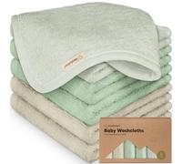 Hills 6-Pack Lingettes de Bébé en Bambou Bio - Douces, pour Enfants, Serviettes, Molleton, pour Le Visage