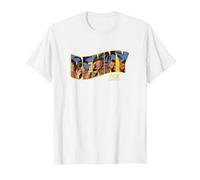 Hill's Angels Tropical Beach Texte T-Shirt, Homme, Blanc, 3XL