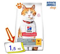 Hills Cat Science Plan Adulte Stérilisé Poulet Croquettes Pour Chats 1,5/7/10 Kg