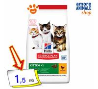 Hills Cat Science Plan Kitten Poulet Nourriture Sèche Pour Chats 1,5 Kg