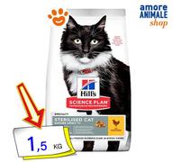 Hills Chat Science Plan Mature Adulte Stérilisé Poulet 7+ Chats 1,5 Kg