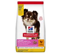 HILL'S-Croquette pour chien adulte de petite taille light au poulet Hill's - 1,5 kg