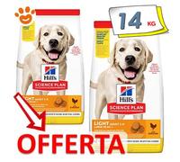 Hills Dog Science Plan Adulte Light Grande Race Poulet Croquettes Chiens 14 Kg