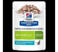 HILL'S Feline METABOLIC Poisson Bleu 12 x 85 g