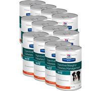 Hill's Pet Nutrition Prescription Diet Digestive/Weight/Diabetes W/D Canine Poulet 12x370g