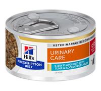 Hill's Prescription Diet C/D Urinary Stress Multicare Mijotés Pour Chat Thon & Légumes 24x82g