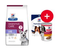 HILL'S Prescription Diet Digestive Care i/d ActivBiome Canine Low Fat poulet 12 kg pour chiens ayant un système digestif sensible + friandises GRATUITES