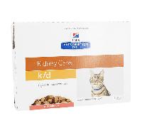 Hill's Prescription Diet K/D Feline Renal Health Saumon 12x85g