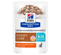 Hill's Prescription Diet K/D Early Stage sachets repas pour chat au poulet 12 x 85g