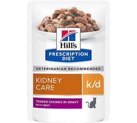 Hill's Prescription Diet K/D Sachet Repas Pour Chat Au Bœuf 12x85g