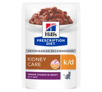 Hill’s Prescription K/D Kidney Care pâtée au bœuf pour chat 12 x 85g