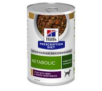 Hill's Prescription Diet Metabolic Boîtes pour Chien au Boeuf et Légumes 12x354g