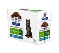 Hill's Prescription Diet Metabolic sachets pour chat au poisson - 12x85g