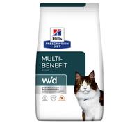 Hill's Prescription Diet W/D Multi Benefit croquettes pour chat au poulet - 1,5kg