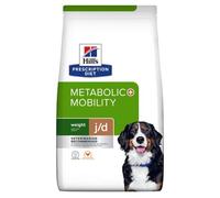 Hill's Pet Nutrition Prescription Diet Weight J/D Metabolic + Mobility Aliment Chien Au Poulet 1,5kg