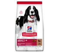 HILL'S Science Plan Canine Adult Medium Agneau & Riz 18 kg - Croquettes pour chiens de taille moyenne à l'agneau et au riz + 3 boîtes OFFERTES