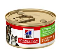 Hill's Science Plan Kitten And Mother Mousse pour Chat Poulet Dinde 24x85g