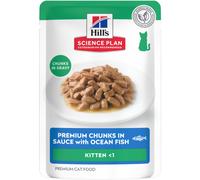 Hill's Science Plan Kitten Sachets Repas Pour Chaton Au Poisson De L’Océan 12x85g