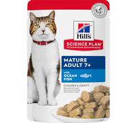 Hill's Science Plan Mature Sachets Repas Chat Poisson De L'Océan 12x85g