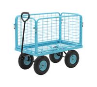 hillvert Chariot de jardin - 400 kg - barrières latérales amovibles HT-TWIN-400