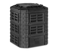 hillvert HT-M-COMP-860 Composteur De Jardin Rapide Thermocomposteur Bac Boite De Compostage ? Compost Extérieur (860 l, Arrosage Goutte-?-Goutte, Ventilation)