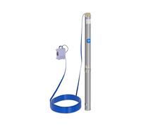 Hillvert Pompe Immergée 10.800 L/h, 2200W, Profondeur de pompage max. 96 m, Diamètre de la pompe 95 mm, Acier inox - Pompe de Puits Submersible