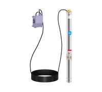 hillvert Pompe immergée -85 mm / 3,35'' - 4800 l/h - 1100 W - 20 m de câble / 54 m de hauteur d'élévation - Inox HT-ROBSON-SP1100-93