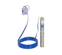 MSW Pompe Immergée Pompe de Puits Submersible 6000 L/h, 370 W, Profondeur de pompage max. 43 m, Diamètre de la pompe 95 mm, Acier inox
