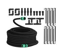 Tuyau Micro Poreux Arrosage Goutte à Goutte Irrigation Raccords Accessoires 30m - Noir