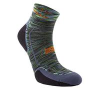 Hilly Active-Quarter-Min Cushioning Chaussettes de Course, Caméléon/Noir, XL Mixte