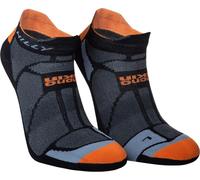Hilly - Chaussettes "Marathon Fresh" pour hommes/femmes unies CS2320 (43 EU - 46 EU) (Noir/Orange)