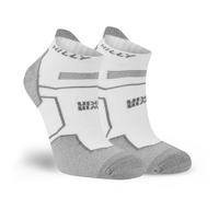 Hilly Chaussettes Socklet double peau anti-ampoules Med Cushioning blanc/gris L