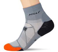 Hilly Marathon Fresh Anklet Chaussette Running Mixte Adulte, Granite/Orange, FR : XL (Taille Fabricant : 47-48.5)