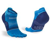 Hilly Toes-Socklet-Min Cushioning Chaussettes de Course, ElecBl/MidBl/Blanc, M Mixte