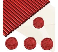 Hillylolly Bâton de Cire à Cacheter - 20 Pièces pour Pistolet, pour Sceau, Lettre, Cartes, Invitations de Mariage et Cadeau