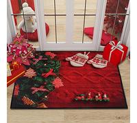 Hillylolly Paillasson de Noel, Tapis de Sol de Noël, Tapis de Porte 40x60 cm, Tapis Maison Entrée, Motif de Noël, Noel Decoration Interieur pour Entrée Bain Chambre Cuisine Salon (B)