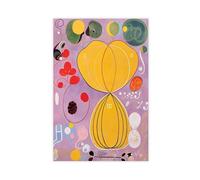 Hilma Af Klint Group IV No. 7 The Ten Largest Adulthood Impression sur toile et décoration murale moderne pour chambre à coucher sans cadre 60 x 91,4 cm