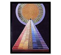 Hilma Af Klint Group X No 1 Altarpiece Abstract Art Print Framed Poster Wall Decor 12x16 inch Groupe Abstrait Affiche mur Dco
