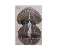 Hilma Af Klint Painter Works (Tree of Knowledge No.2 Series W) - Impression sur toile murale - Idée photo à suspendre - 40 x 60 cm