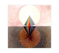 Hilma Af Klint The Swan No 12 Impression sur toile pour décoration murale d'intérieur ou d'école Sans cadre 60 x 60 cm