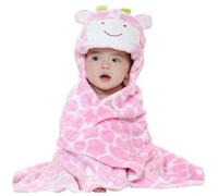 Hilmocho Serviette à Capuche pour Bébé Couverture de Flanelle Douce et Chaude Peignoir Conception des Animaux Serviette Poncho pour Bébés Garçons Filles