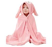 Hilmocho Serviette de Bain à Capuche pour Bébé Grand Couverture à Capuche pour Enfants Serviettes de Bain de Plage Absorbantes et Douces pour Garçons Filles, 138x68CM